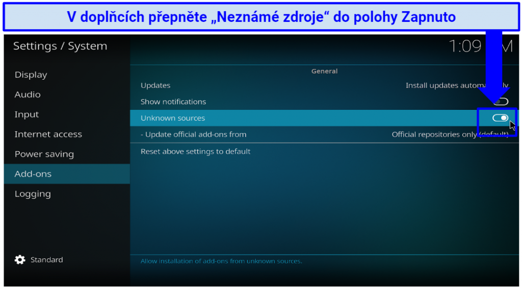 Graphic showing Kodi's 